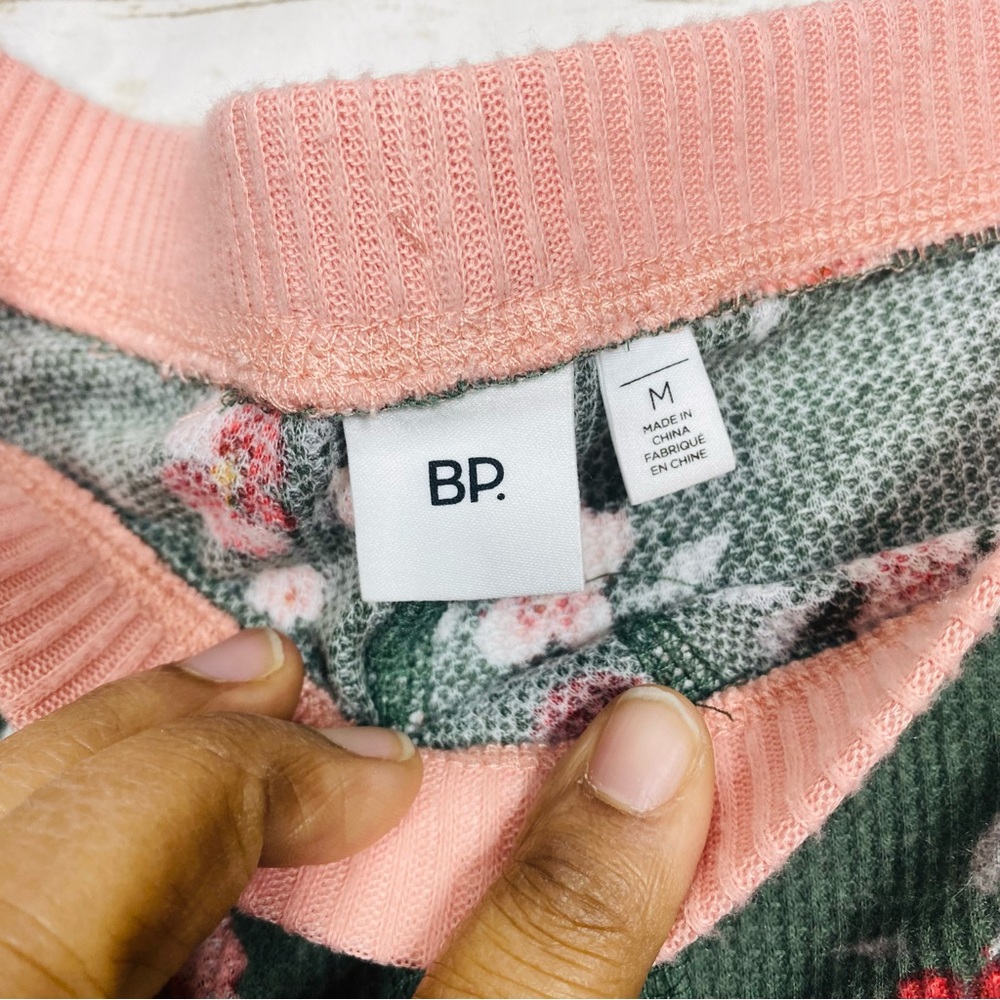 BP Pink and Green Floral Knit PJ Pants Size M - Picture 2 of 4